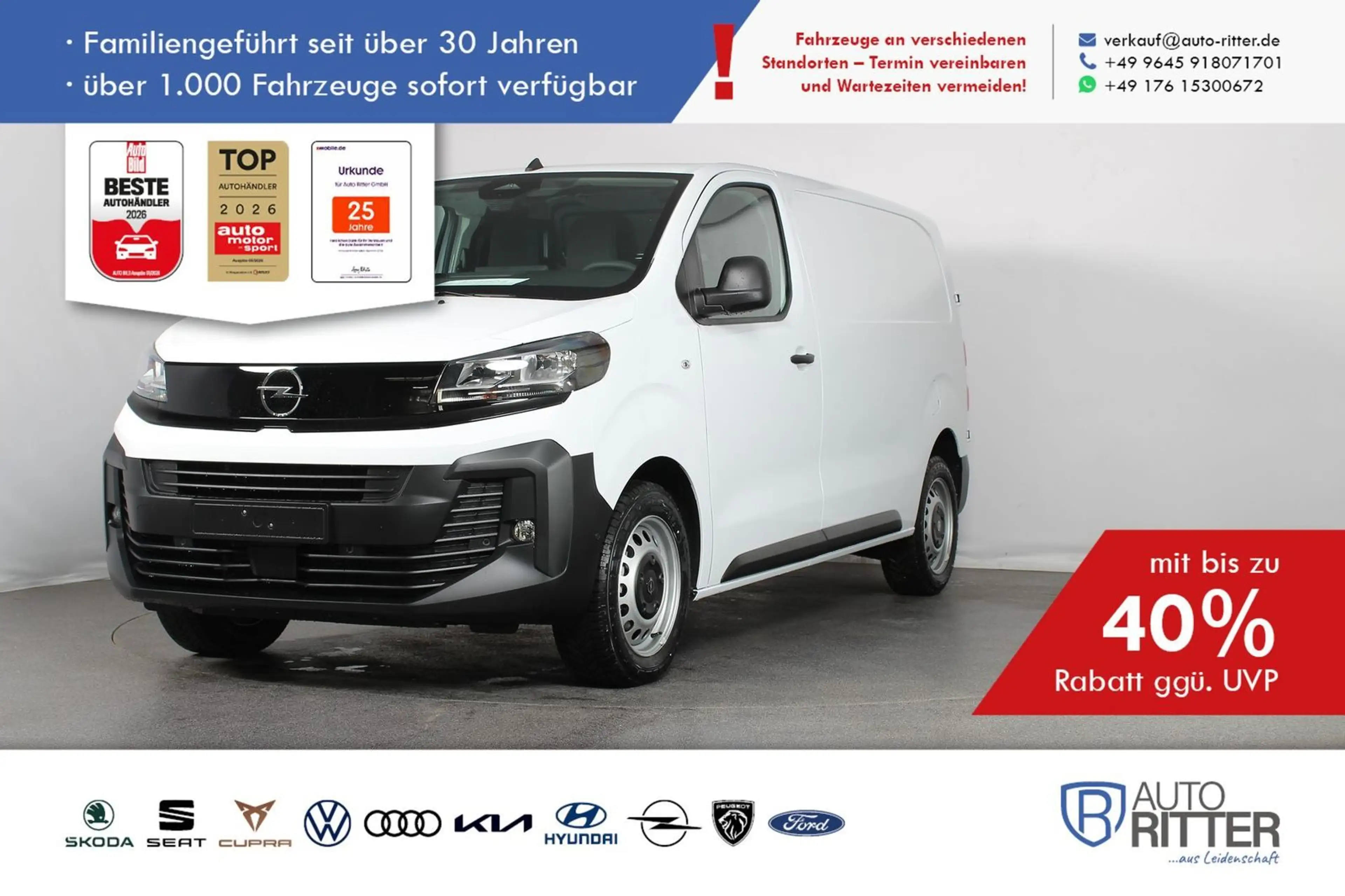 Opel Vivaro Kastenwagen M (L2) AHK|RFK|Carplay|Kli...
