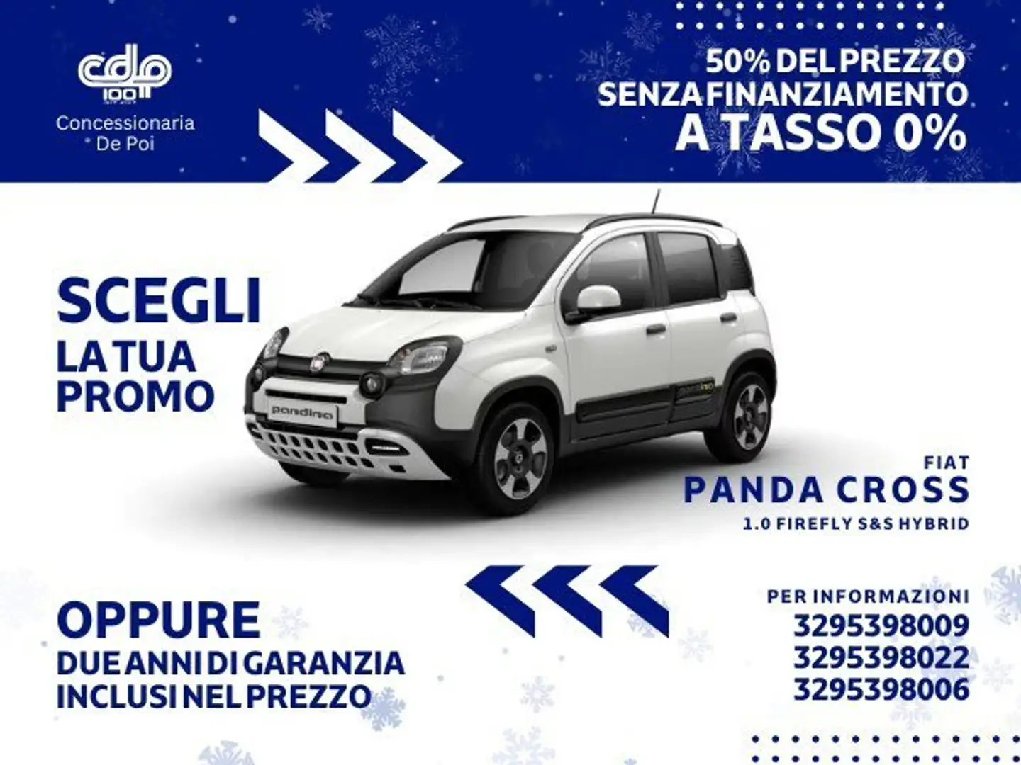 Fiat Panda Panda Cross 1.0 FireFly S&S Hybrid Bianco - 1
