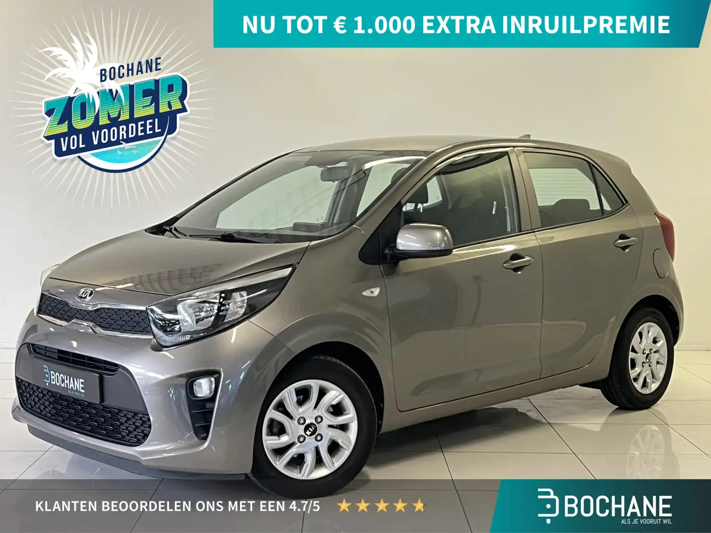 Kia Picanto 1.0 MPi DynamicPlusLine | Navigatie | Achteruitrij Grijs - 1