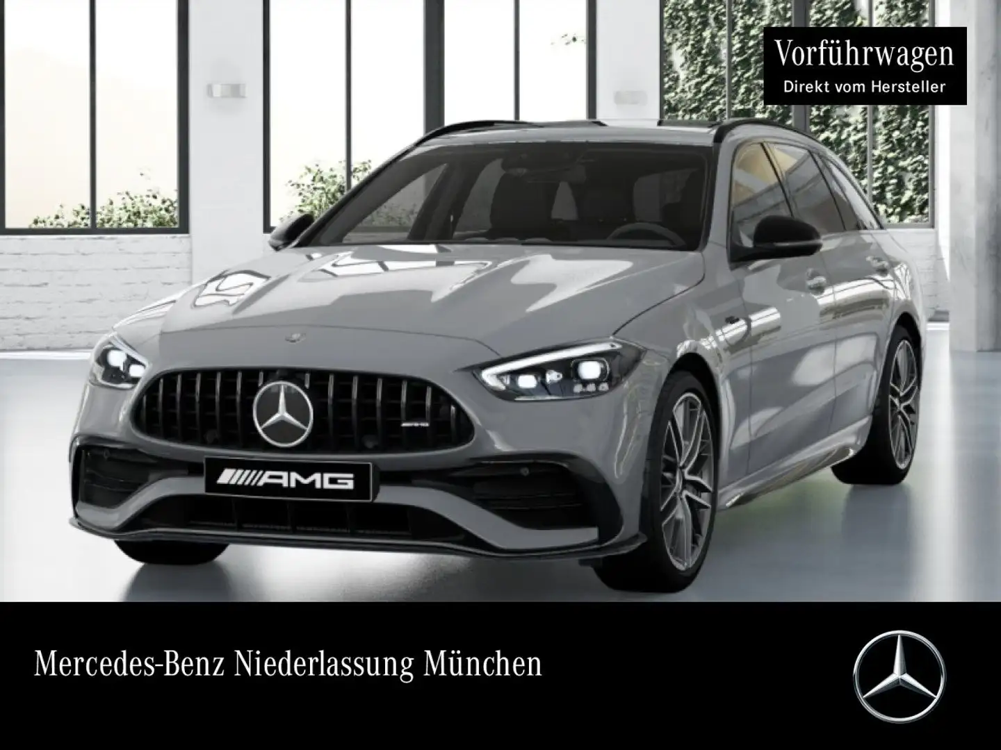Mercedes-Benz C 43 AMG C 43 4M T-Modell NIGHT+PANO+AHK+BURMESTER+19"+9G Gris - 1