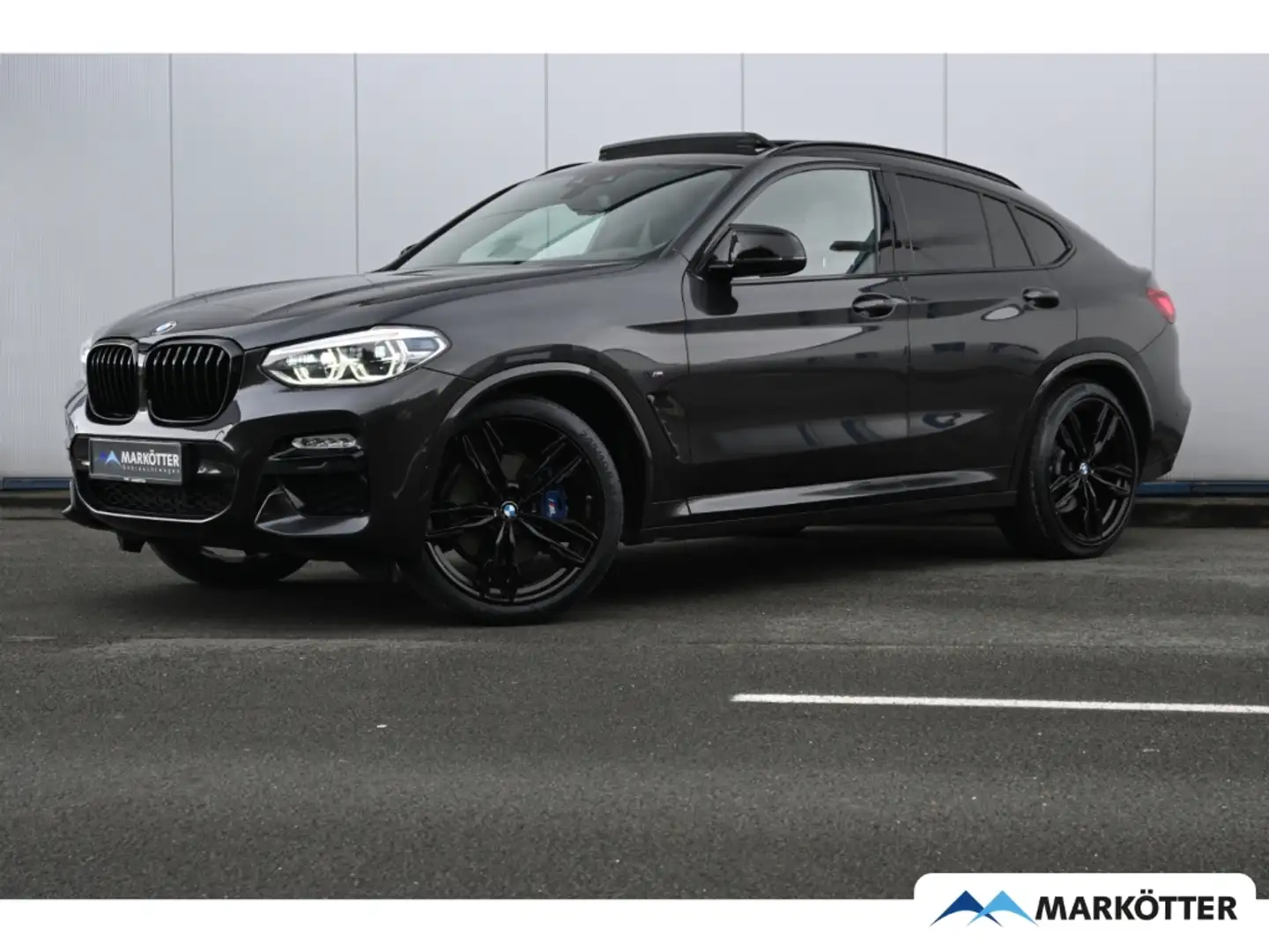 BMW X4 M40d/21''/AHK/H&K/HuD/H&R-V3/S-Dach/Memory Grau - 1