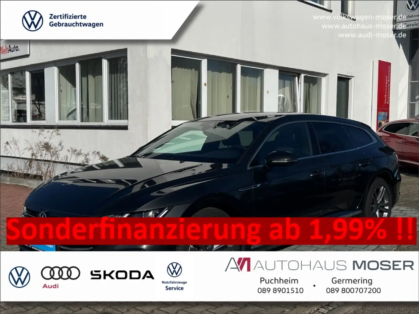 Volkswagen Arteon Shooting Brake R-Line 2.0TSI DSG -AHK*NAVI*IQ.LIGH Grigio - 1