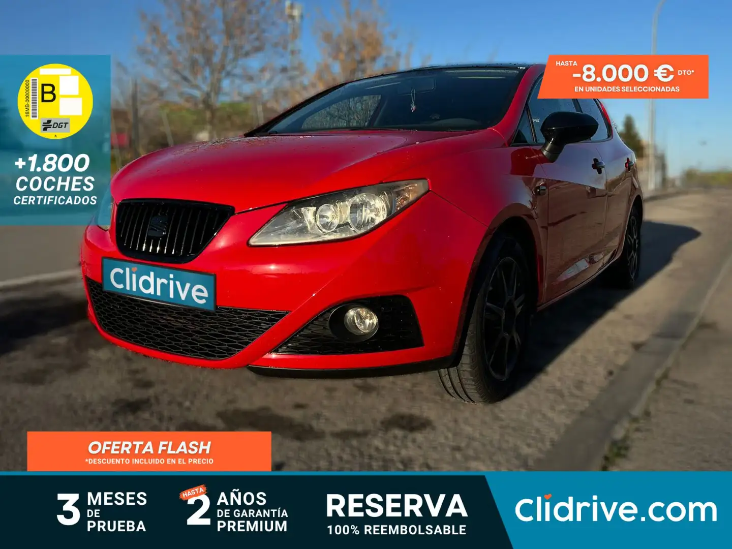 SEAT Ibiza 1.6TDI CR Sport DPF 105 Rojo - 1