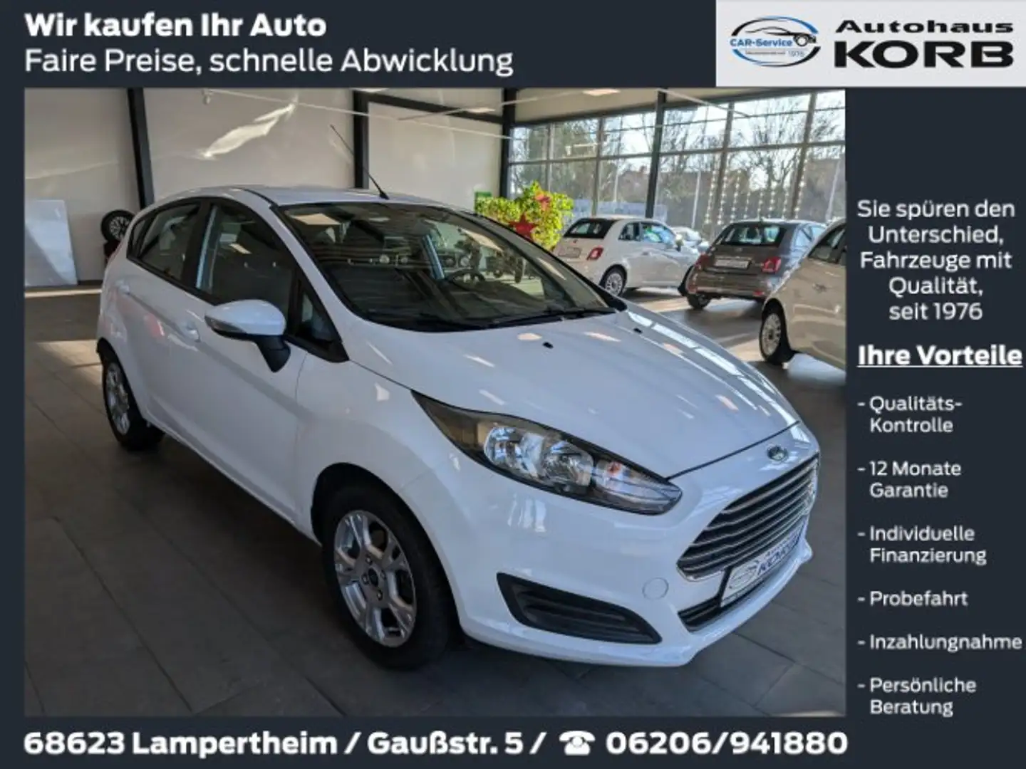 Ford Fiesta Fiesta 5-Türer 1.0 EcoBoost SYNC Edition Weiß - 1