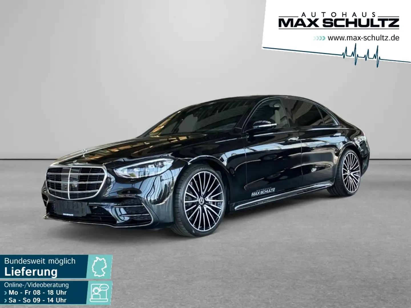 Mercedes-Benz S 400 d 4M lang AMG*Digital Light*Head-UP*Massag Czarny - 1