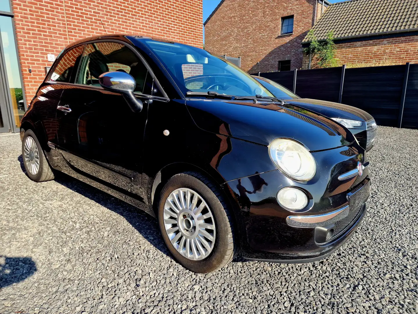 Fiat 500 1.2i Lounge PUR-02 Stop Zwart - 2