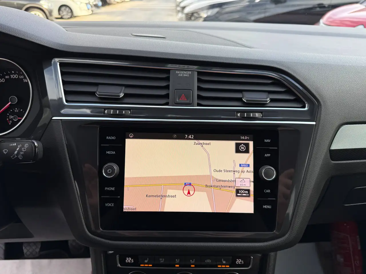 Volkswagen Tiguan Allspace 1.5 TSI 7 ZETELS NAVIGATIE ZWART LEDER CARPLAY DAB PDC ALU, миниатюра 20