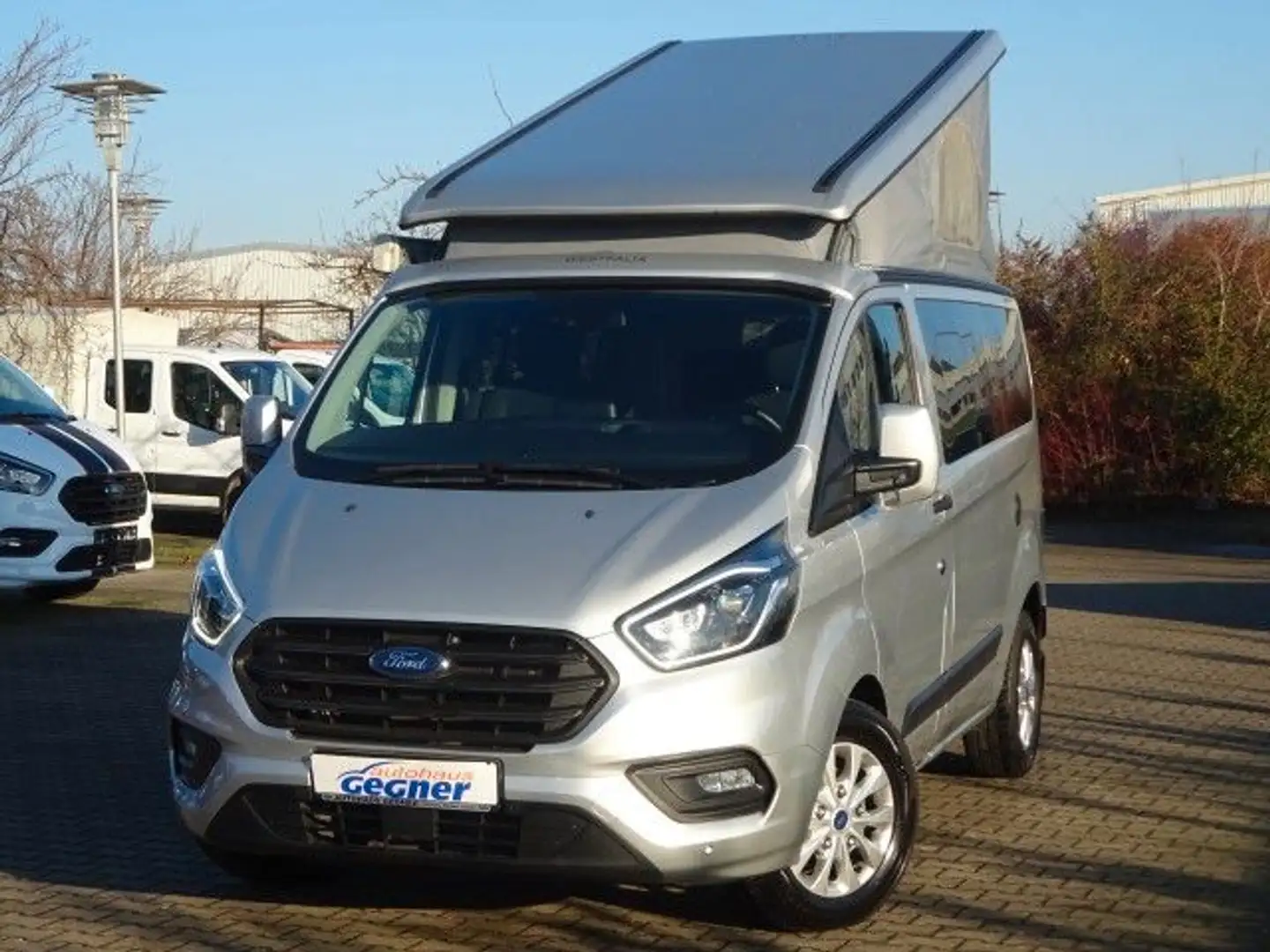 Ford Transit Custom Nugget L1 185PS Aut. Aufstelldach Xenon Navi AHK Argent - 2