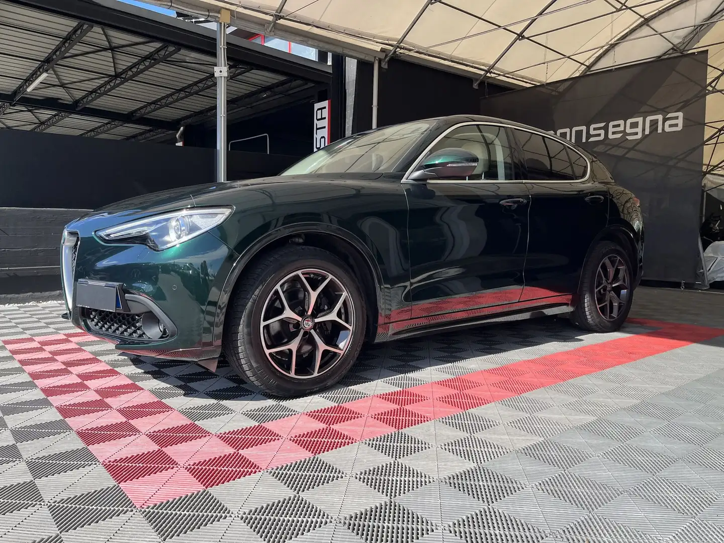 Alfa Romeo Stelvio Stelvio 2.2 Turbodiesel 190 CV AT8 Q4 Ti Groen - 1