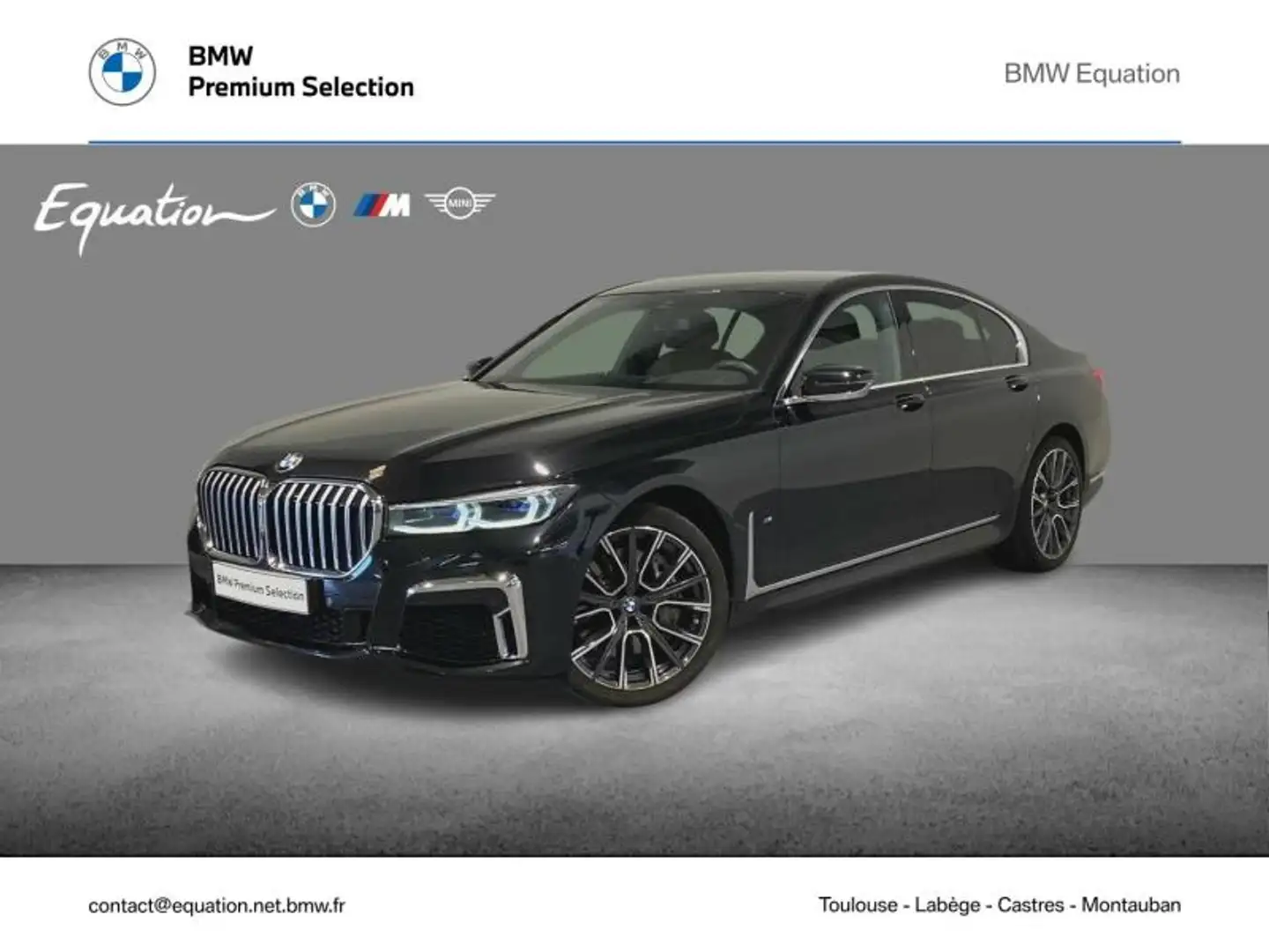 BMW 750 750dA xDrive 400ch M Sport Noir - 1