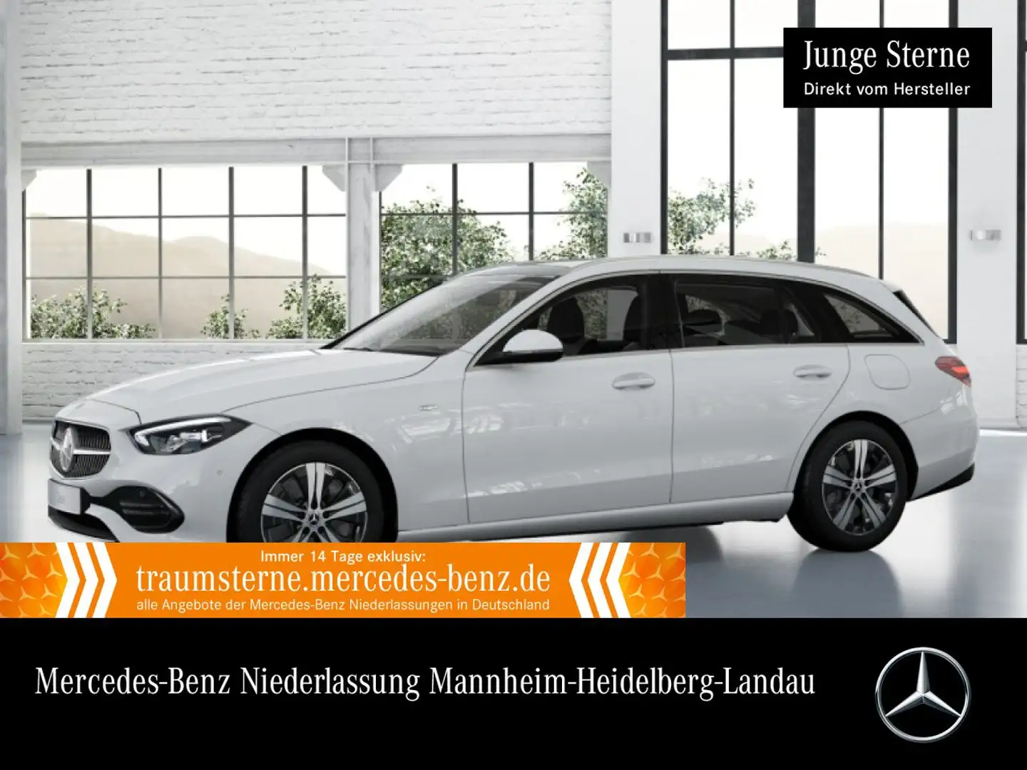 Mercedes-Benz C 300 e T AVANTG+PANO+LED+KAMERA+TOTW+KEYLESS+9G Weiß - 1