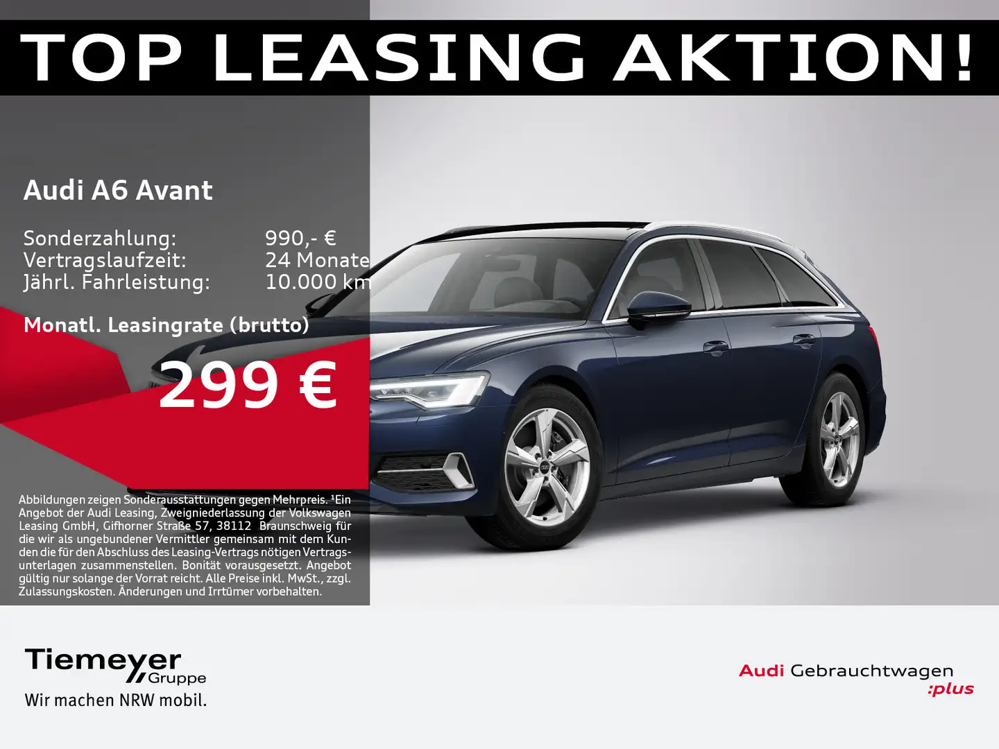 Audi A6 45 TFSI Q ADVANCED MATRIX AHK MEMORY KA Blau - 1