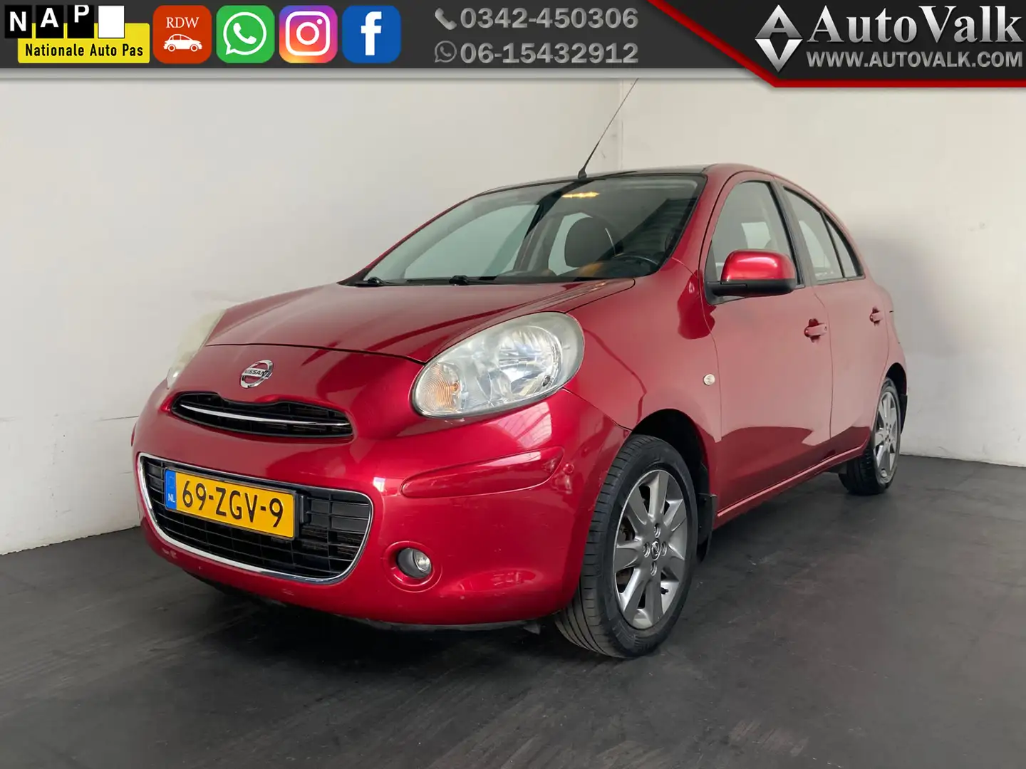 Nissan Micra 1.2 DIG-S ELLE Червоний - 1