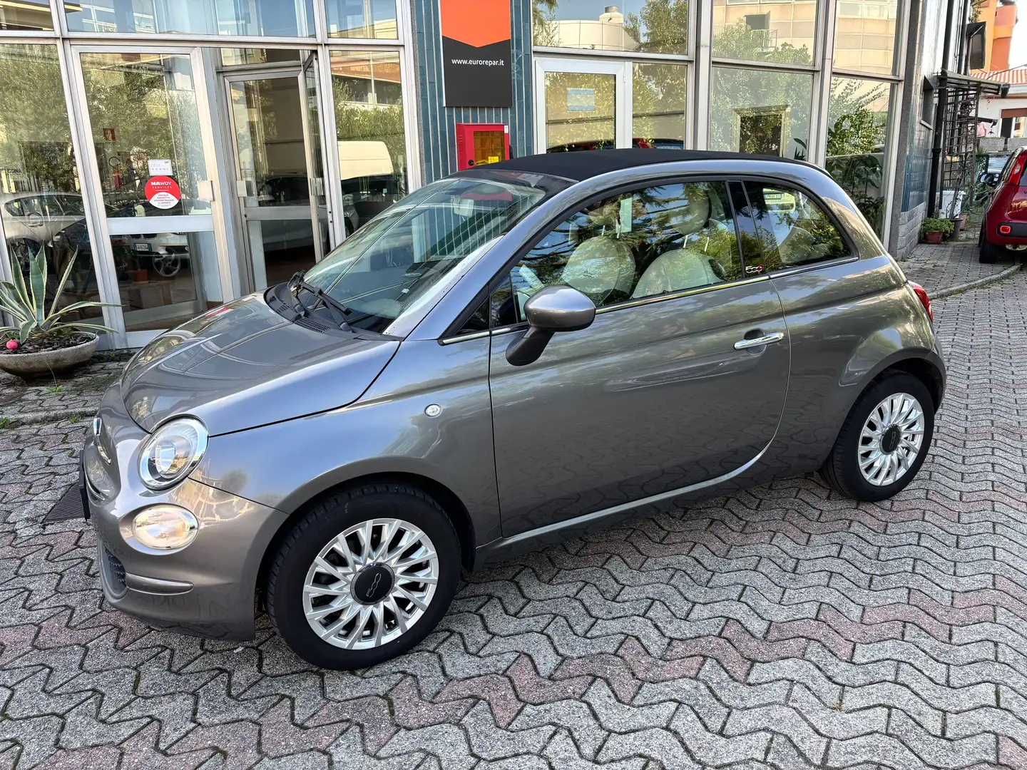 Fiat 500C 1.2 69 CV LOUNGE KM 28620!!! Gris - 1