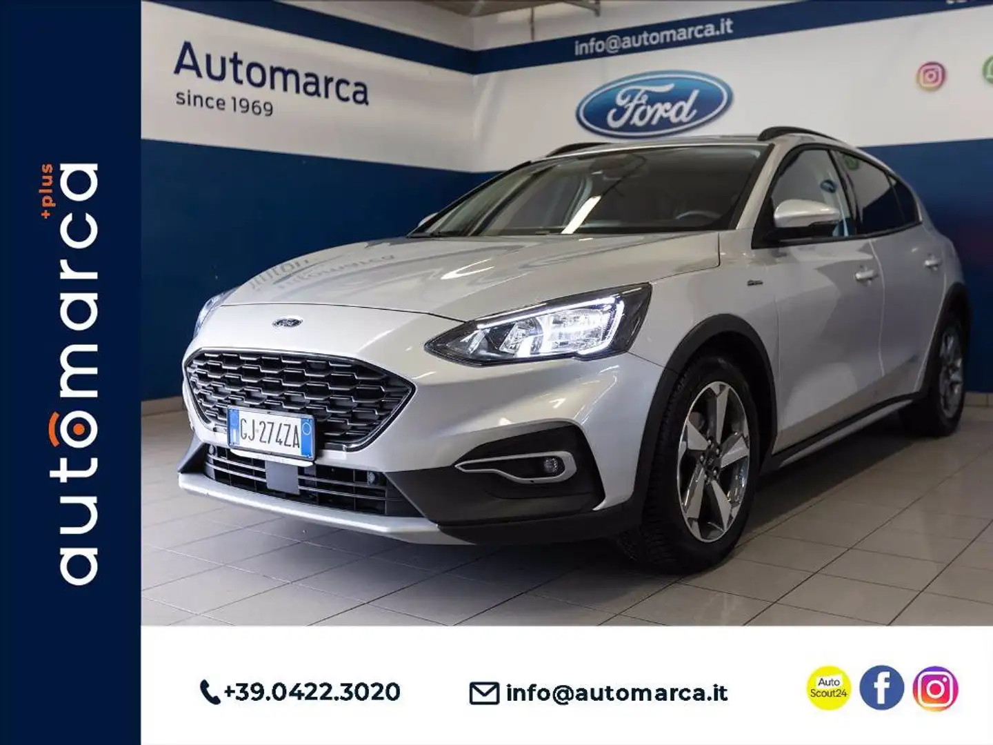 Ford Focus Active 1.0 ecoboost h s&s 125cv my20.75 Gris - 1