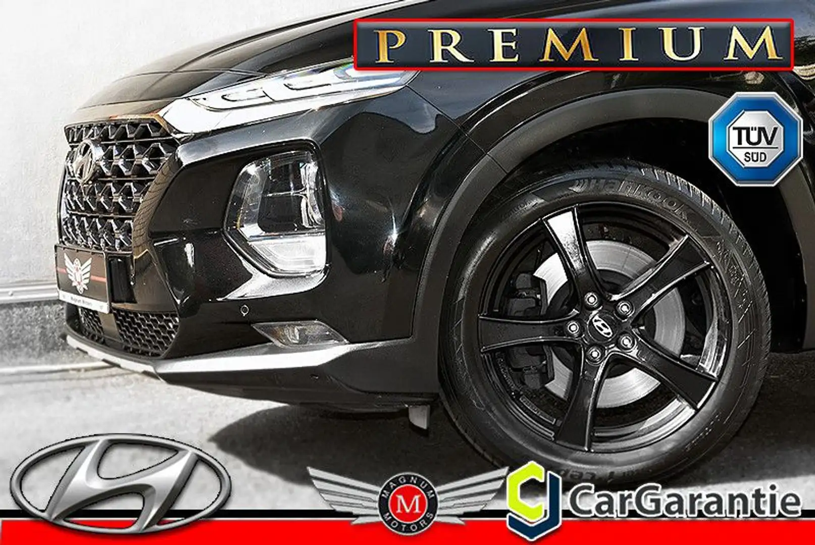 Hyundai SANTA FE 2.2 CRDi PREMIUM *Aut.*Navi*Leder*AHK* Noir - 1