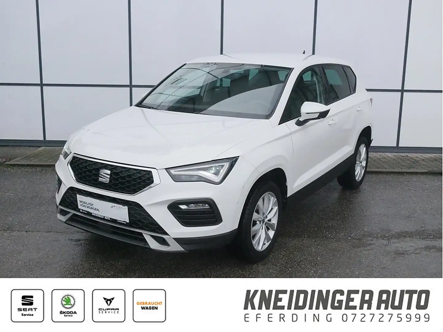 SEAT Ateca 1,5 Style ACT TSI DSG, LED, NAVI, Smart-Link, ... Weiß - 1