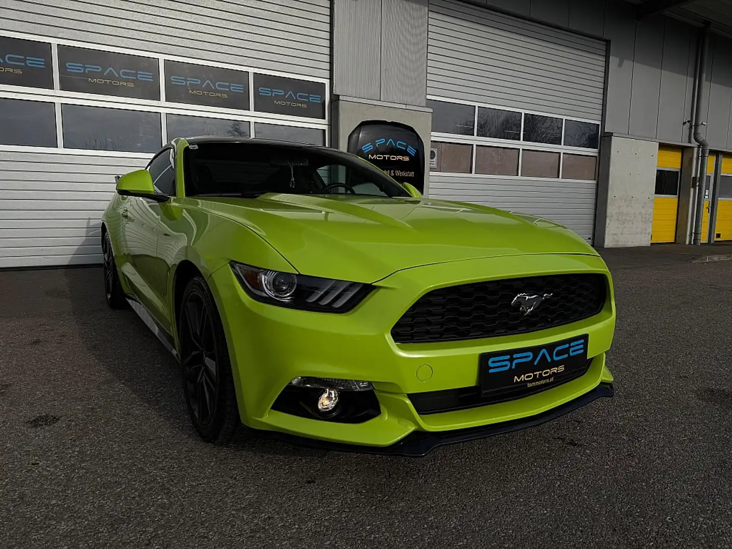 Ford Mustang 2,3 EcoBoost Aut. EU (Unfallfrei) Grün - 1
