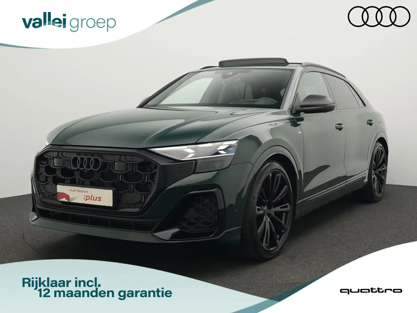 Audi Q8 60 TFSI e quattro 490 PK | Competition | Goodwood Groen - 1