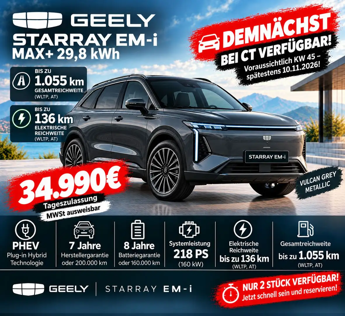 Geely Starray EM-i MAX+ Grau - 1