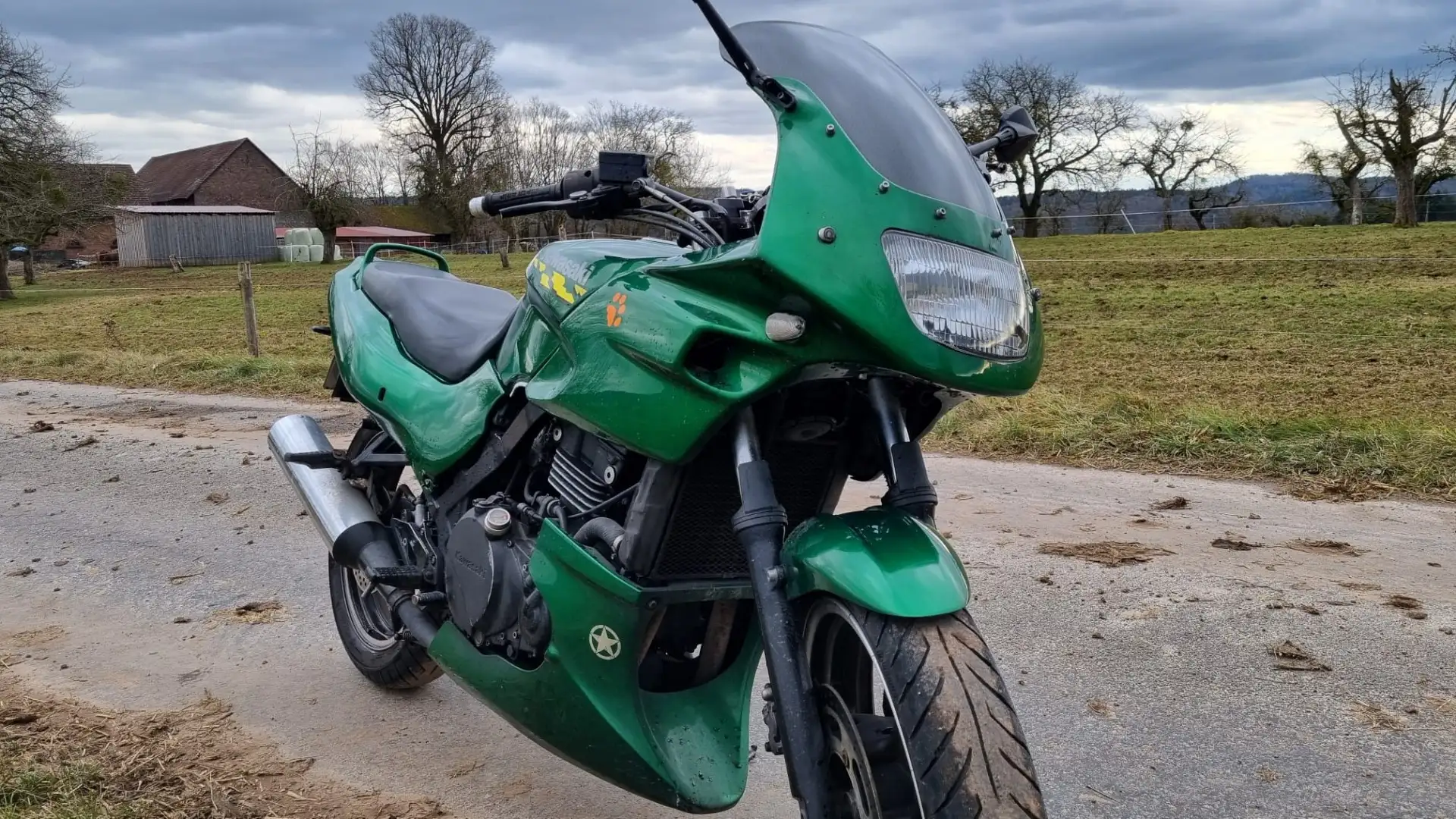 Kawasaki GPZ 500 S EX 500 D Zelená - 1