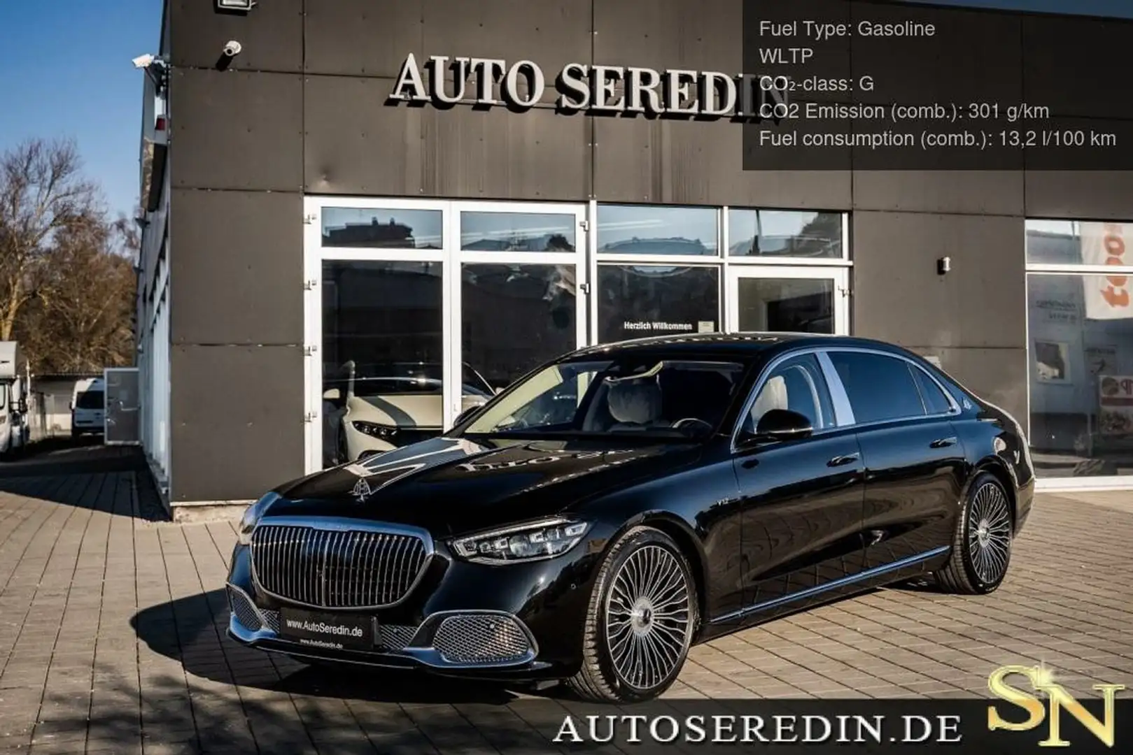 Mercedes-Benz S 680 Maybach BLACK / BEIGE+FULL+Leather Headliner Zwart - 1