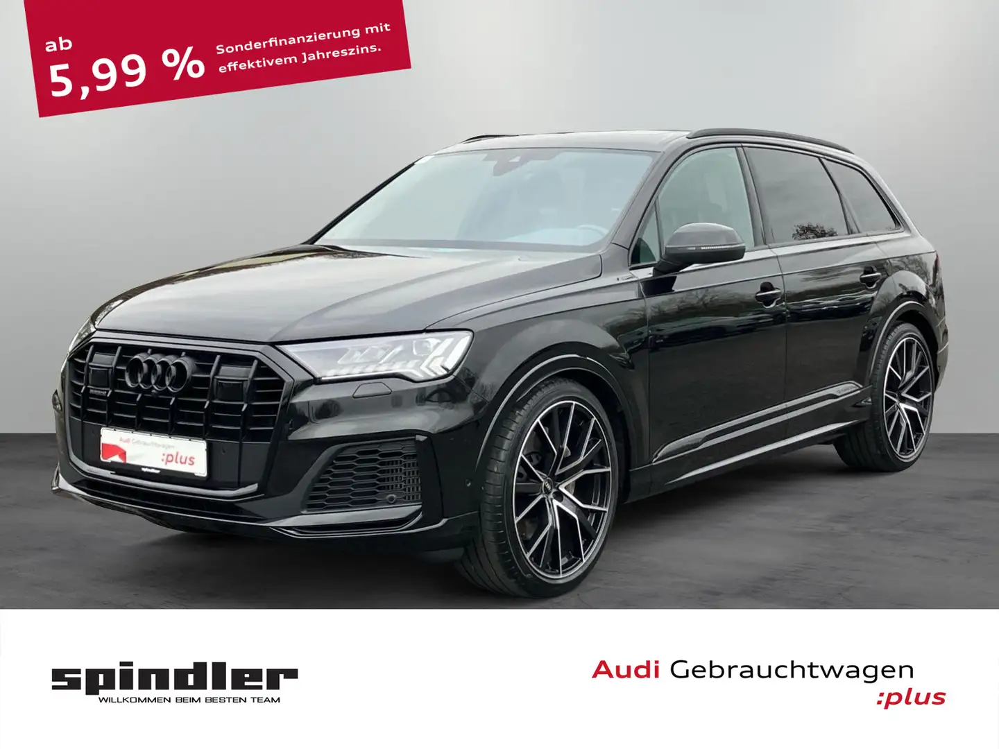 Audi Q7 S-Line 55TFSI quattro/ Pano, Matrix, Air, AHK Schwarz - 1