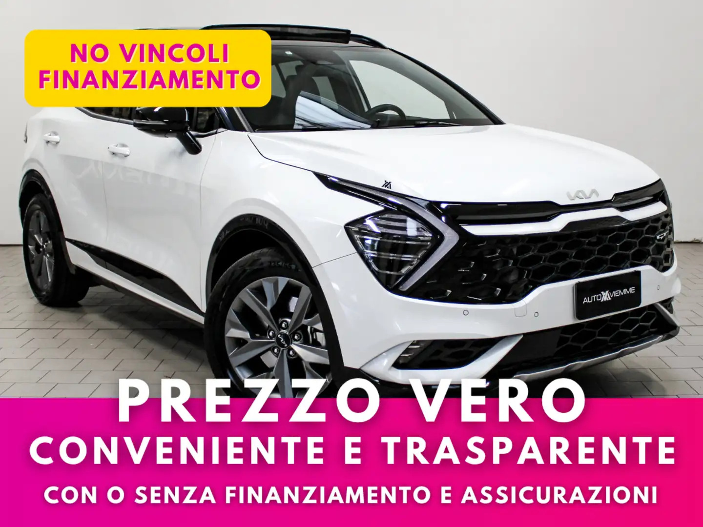 Kia Sportage 1.6 tgdi hev GT-line Sunroof Pack auto Bianco - 1