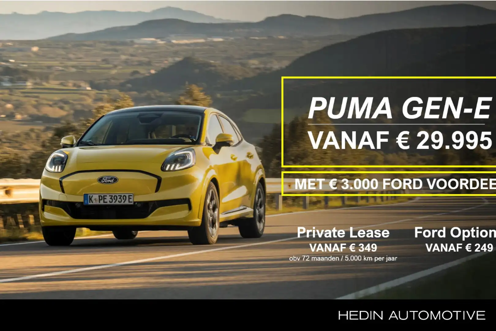 Ford Puma Gen-E 44 kWh Nieuw te bestellen vanaf € 29995,- Giallo - 1