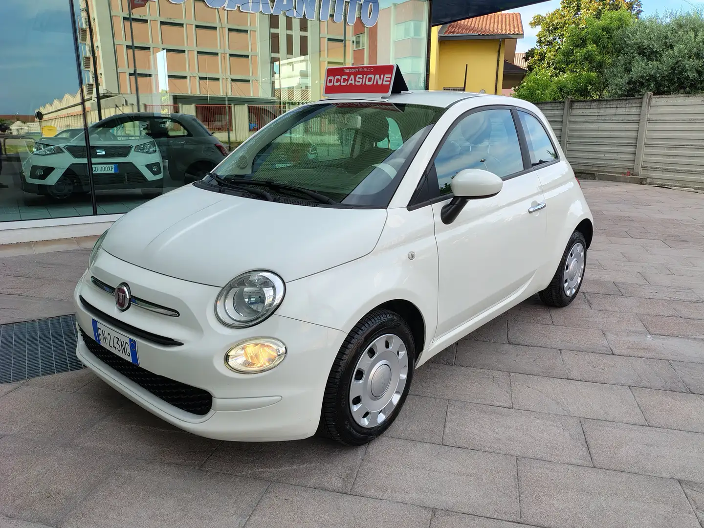 Fiat 500 500 1.2 Pop 69cv Pneu e Kit Distribuzione nuovi Bianco - 1