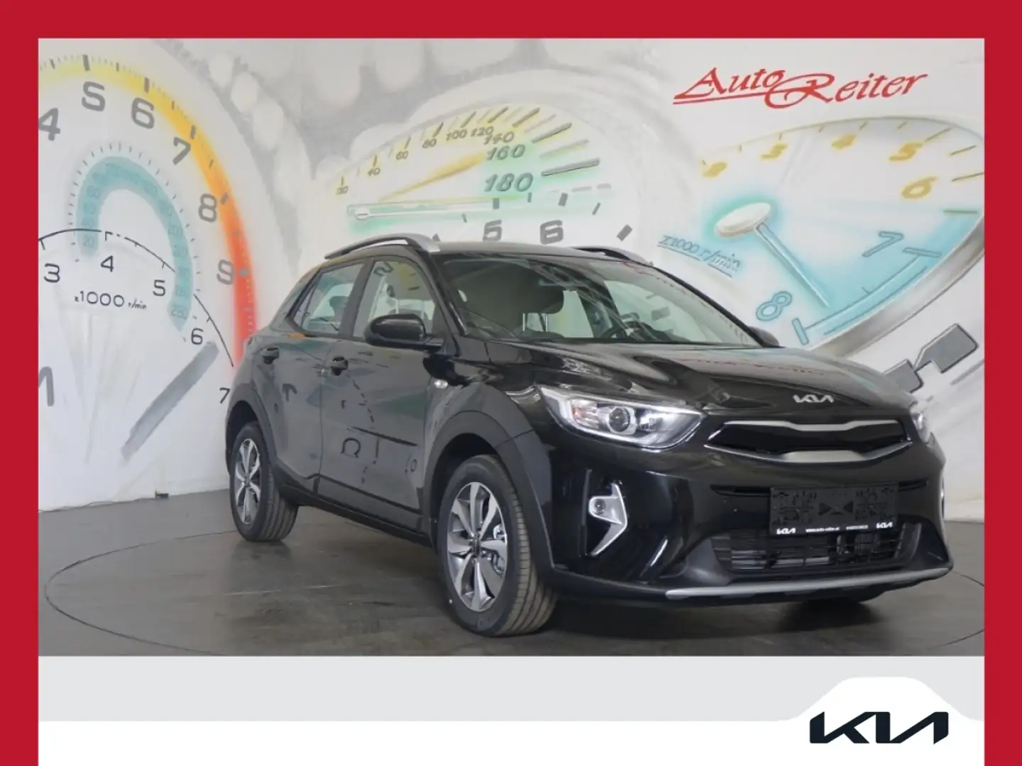 Kia Stonic 1,0 TGDI GPF ISG Silber DCT Aut. *NAVI, LENKRAD... Schwarz - 1