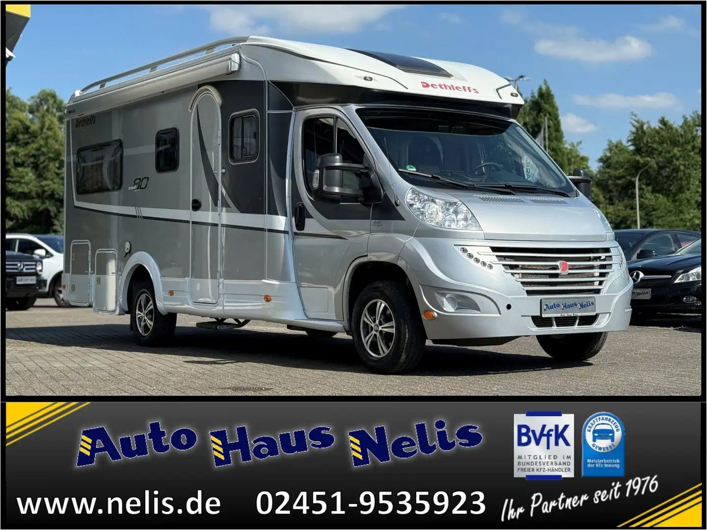 Dethleffs T 6700 Eighty II el.Hubstützen Solar autom.Sat R Silber - 1