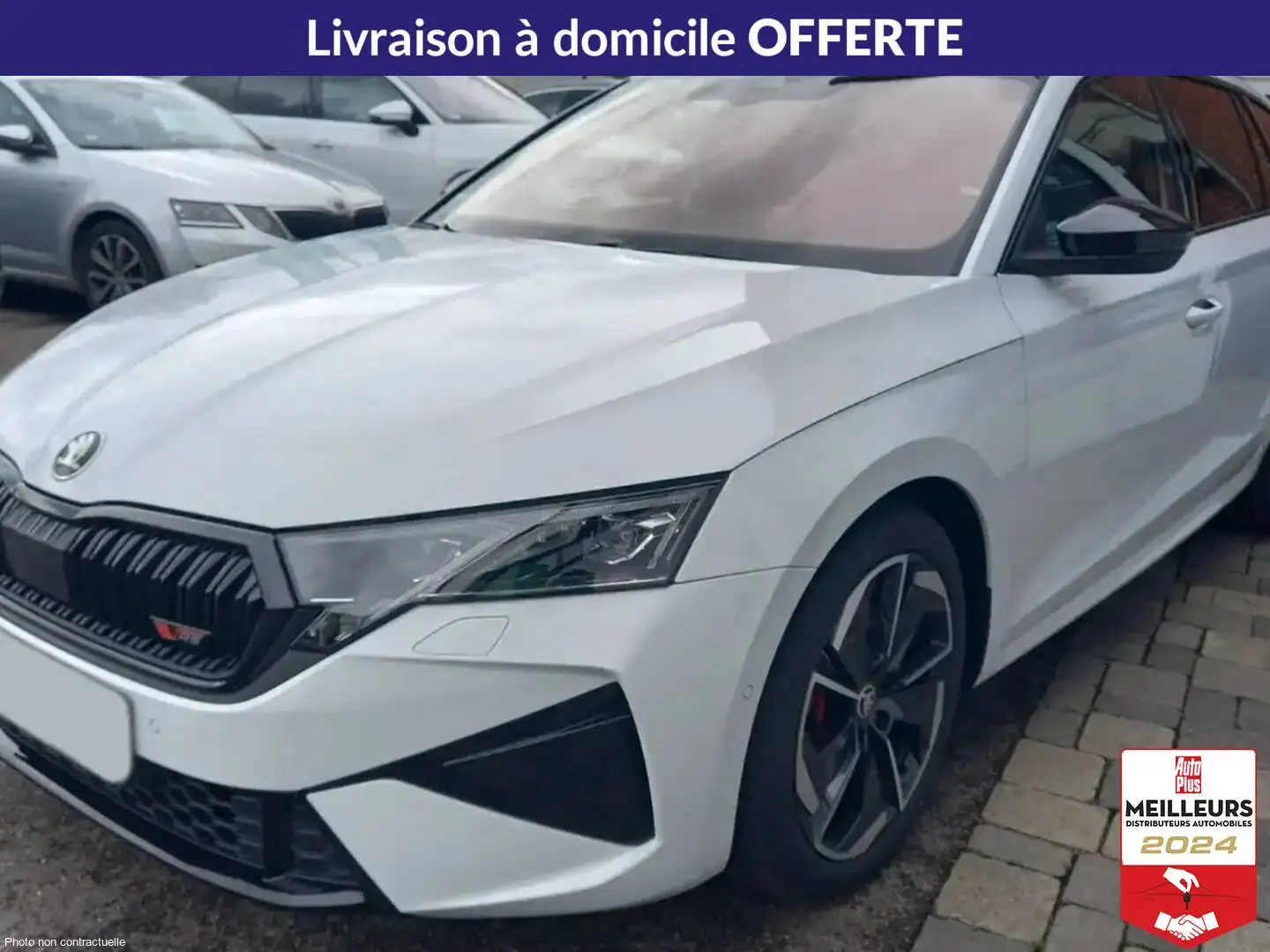 Skoda Octavia 2.0 TSI 265 DSG7 RS Blanc - 1