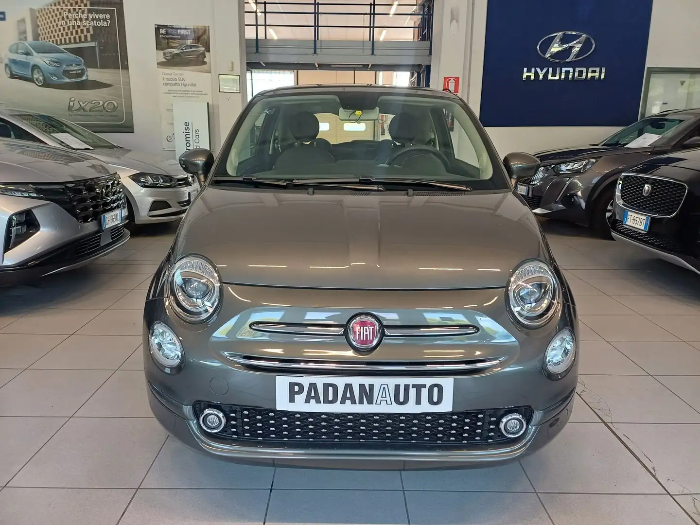 Fiat 500 1.2 Lounge Grijs - 1