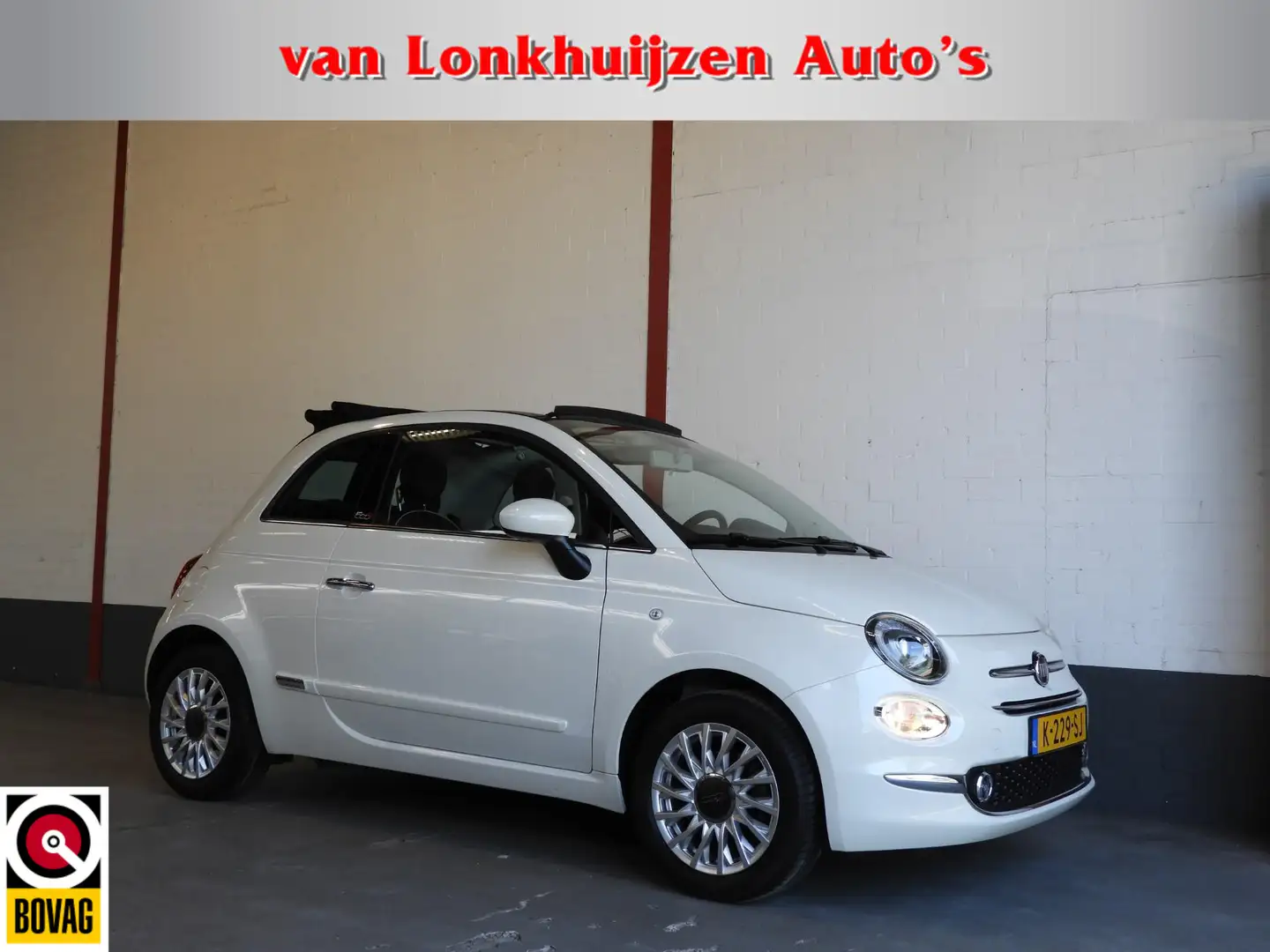 Fiat 500C 1.2i Cabrio Lounge NAVI/AIRCO/CRUISE/PDC/LMV! Blanco - 1