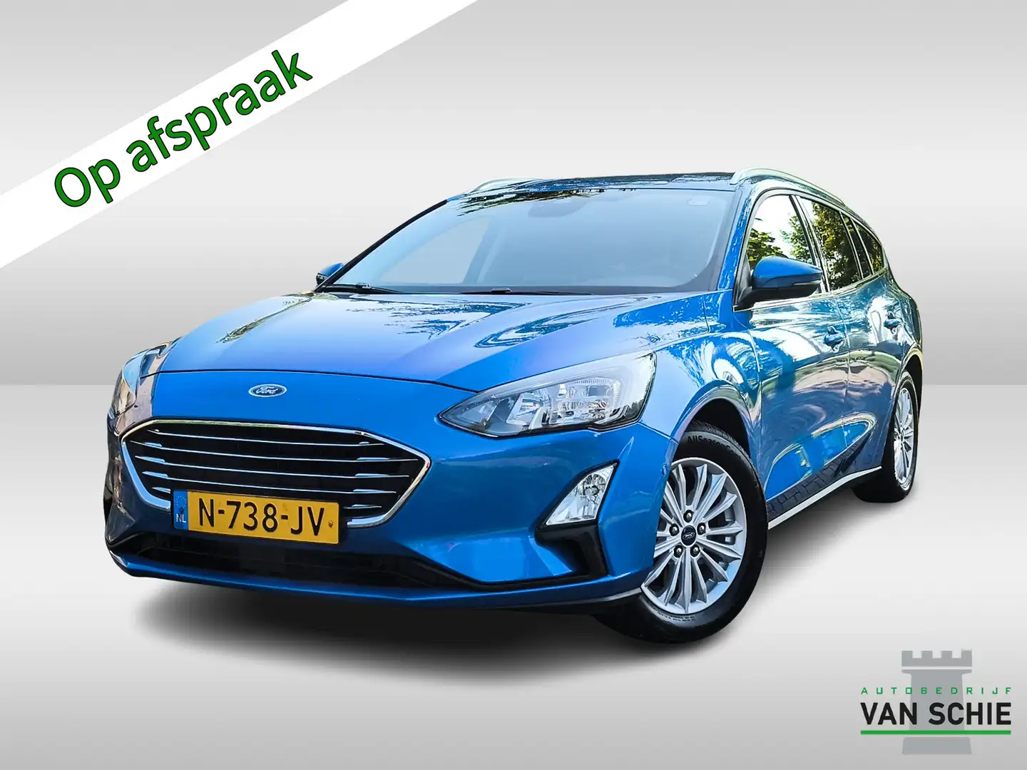 Ford Focus Wagon 1.0 EcoBoost Titanium X Business 1e-Eig. & D Blauw - 1