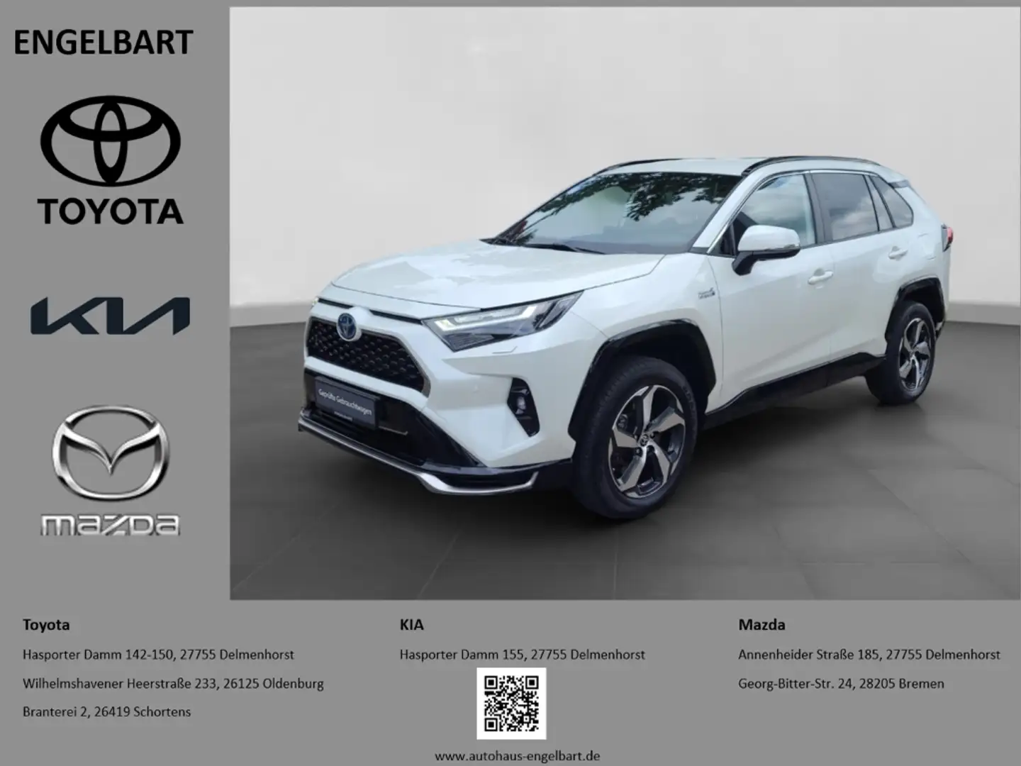 Toyota RAV 4 Plug-in Hybrid 4x4 2.5 VVT-i  Navi elektr. Heckkla Weiß - 1