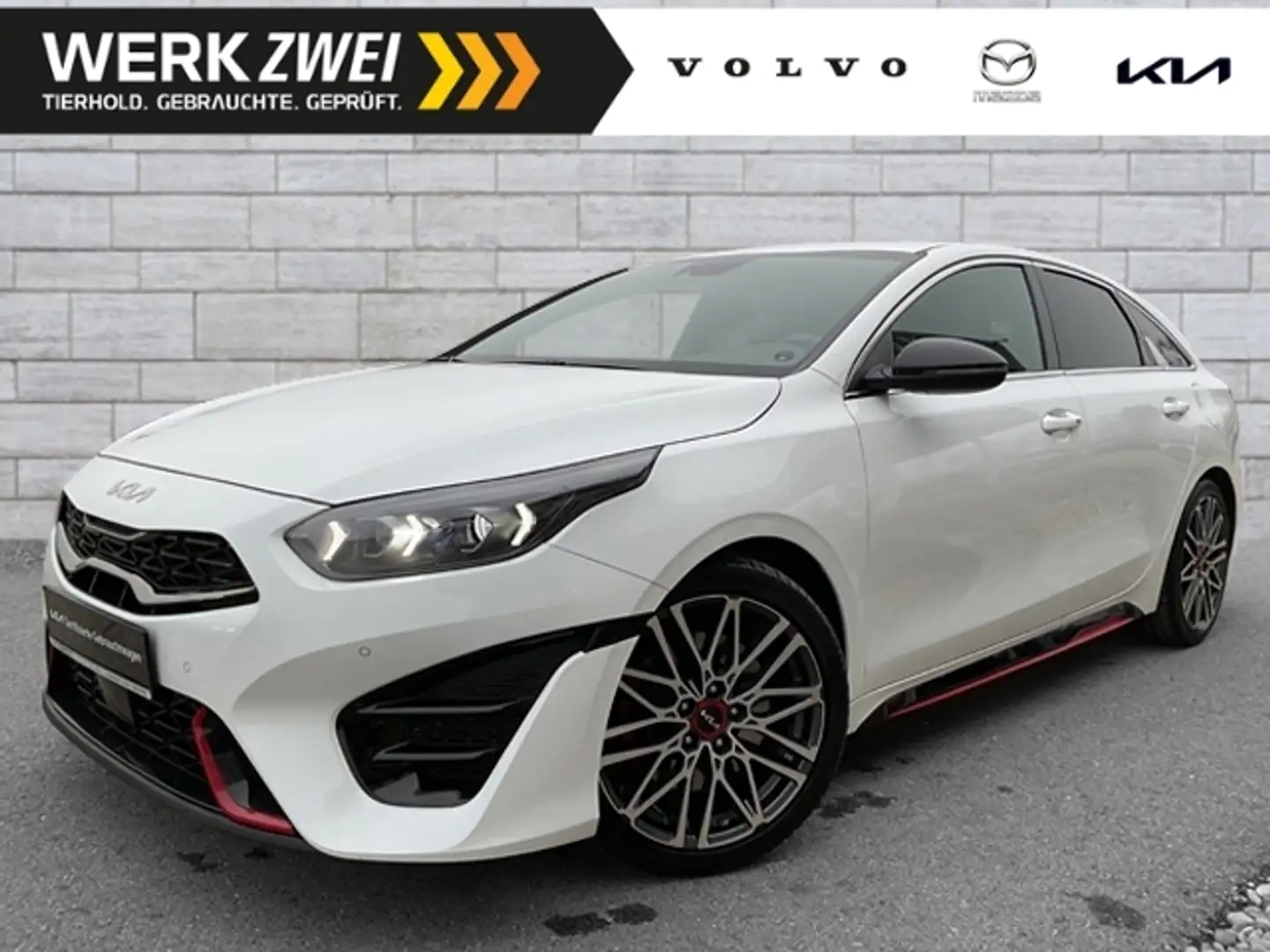 Kia ProCeed / pro_cee'd 1,6 GT AT ACC NAVI KAMERA Alcantara 18" Weiß - 1