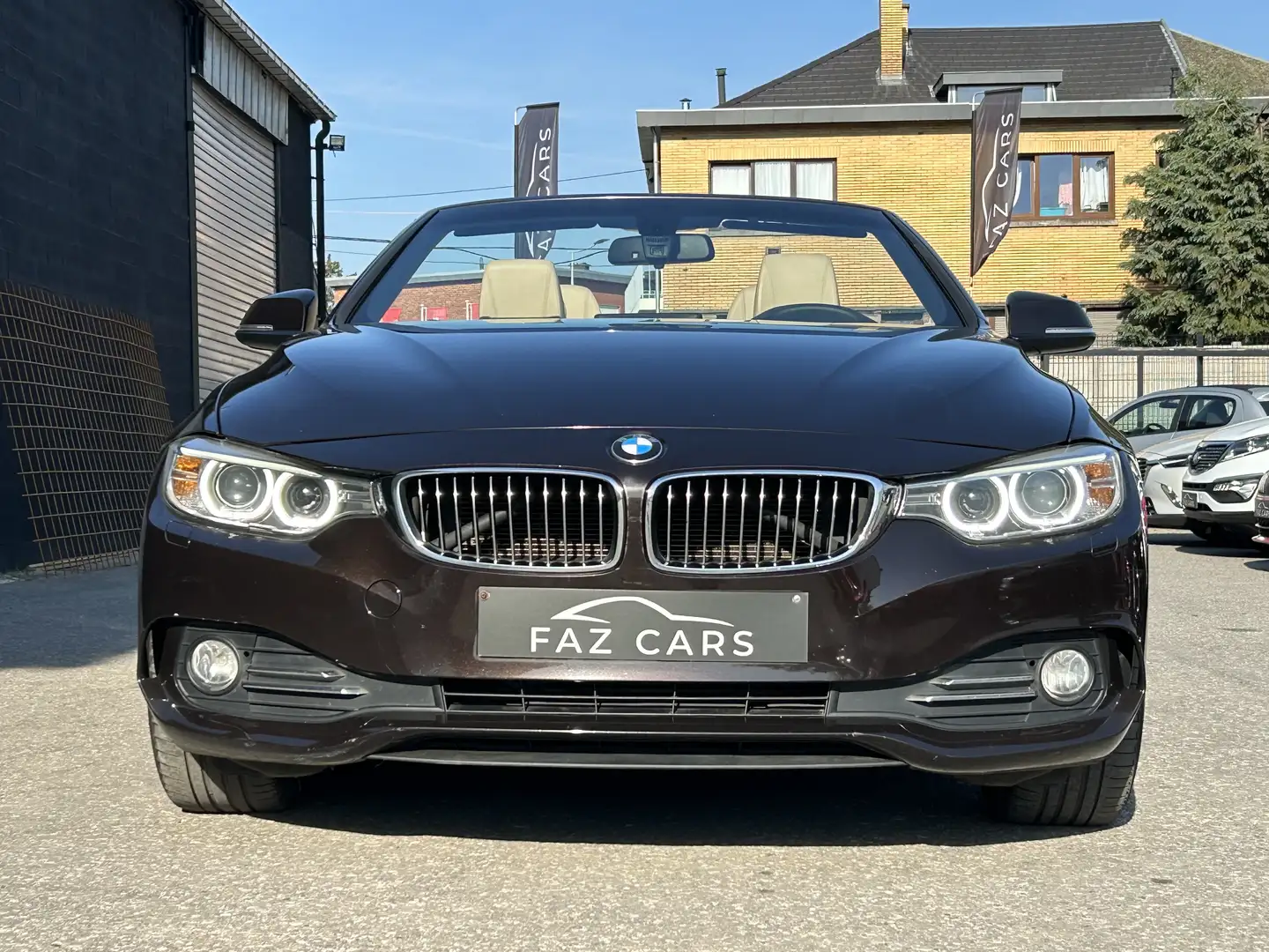 BMW 420 Cabrio dA * XENON + CUIR + GPS + GARANTIE * Gris - 2
