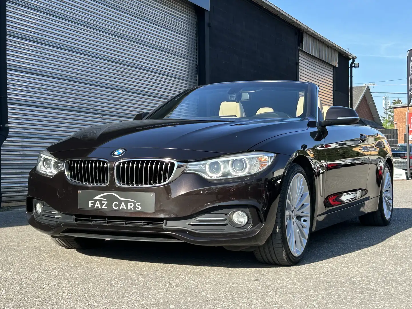 BMW 420 Cabrio dA * XENON + CUIR + GPS + GARANTIE * Gris - 1