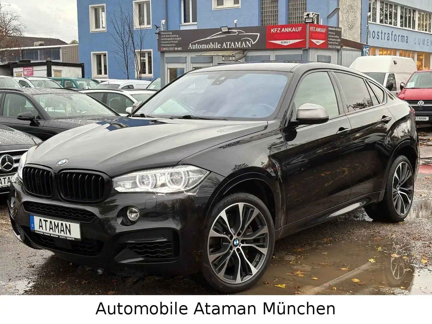 BMW X6 M d, Leder, Navi, LED, PDC, RFK, B&O, Euro6 Schwarz - 1