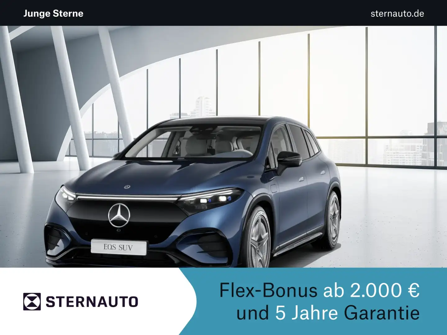 Mercedes-Benz EQS EQS 580 4MATIC SUV  AMG Line Navi/Pano.-Dach/Klima Bleu - 1