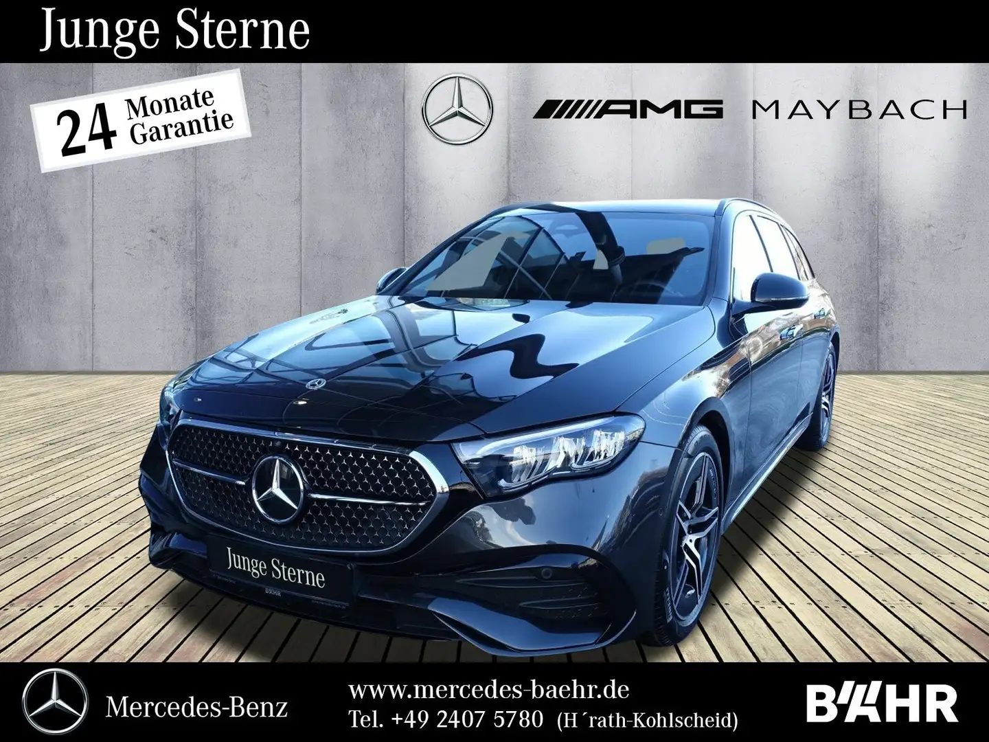 Mercedes-Benz E 220 E 220 d T AMG+Night/AHK/Distronic/Totwinkel/19" Gris - 1
