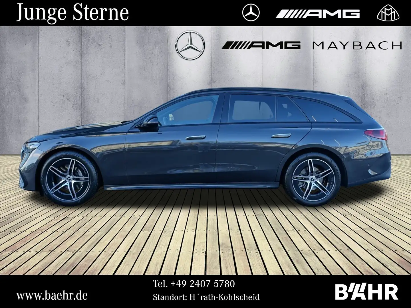 Mercedes-Benz E 220 E 220 d T AMG+Night/AHK/Distronic/Totwinkel/19" Gris - 2