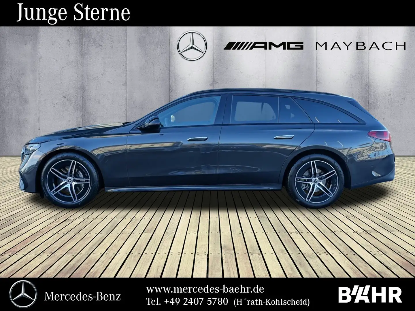 Mercedes-Benz E 220 E 220 d T AMG+Night/AHK/Distronic/Totwinkel/19" Gris - 2