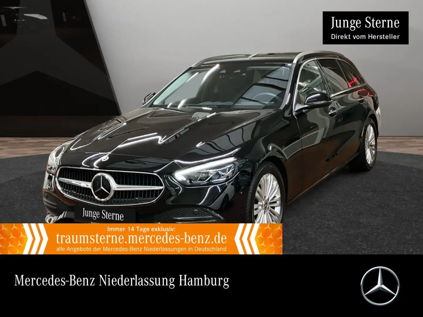 Mercedes-Benz C 220 d T AVANTG+AHK+LED+BURMESTER+KAMERA+KEYLESS Schwarz - 1