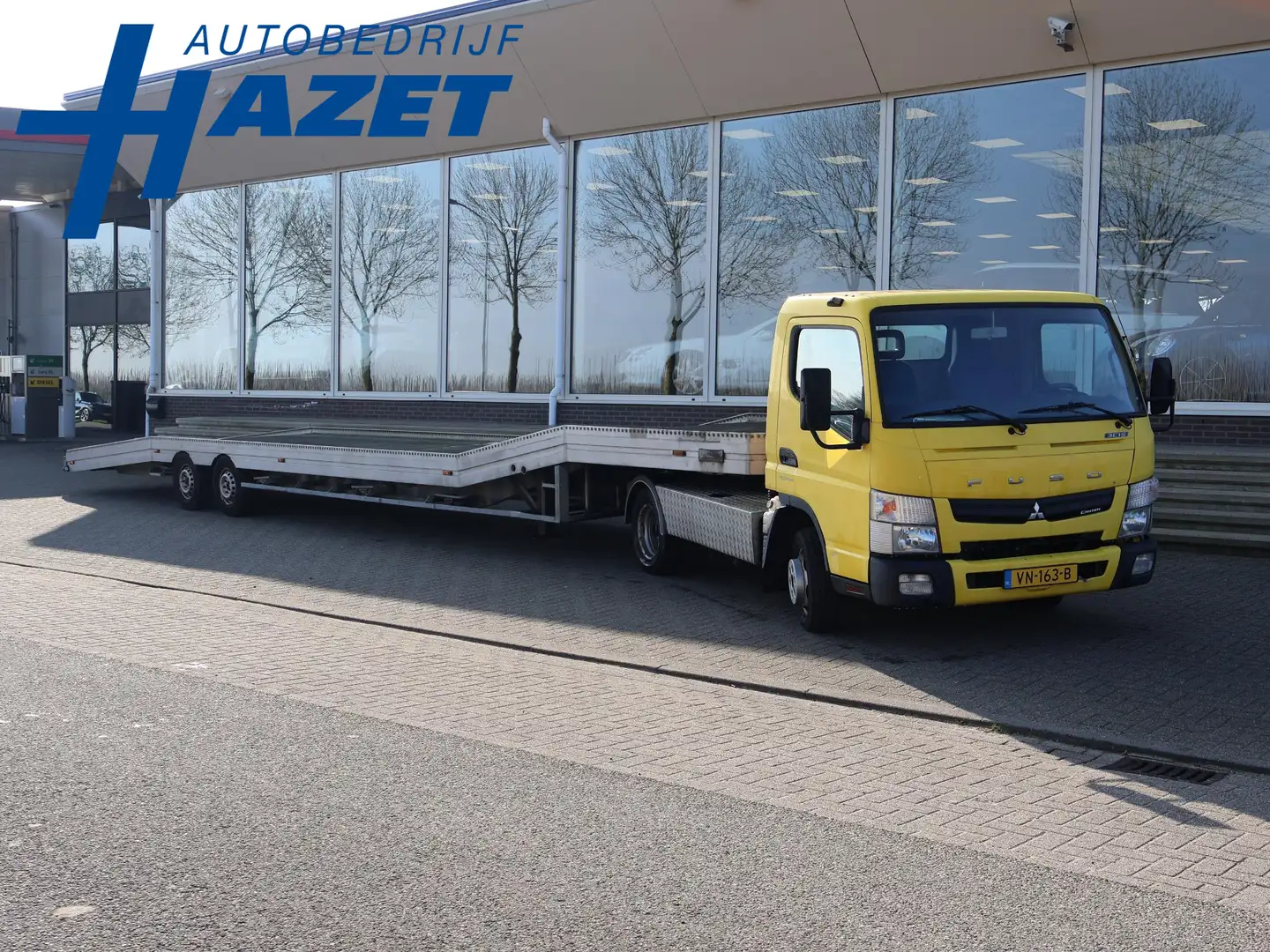 Mitsubishi Canter 3C15 3.0 DI AUT. BE-COMBI TREKKER/OPLEGGER VELDHUI Gelb - 1