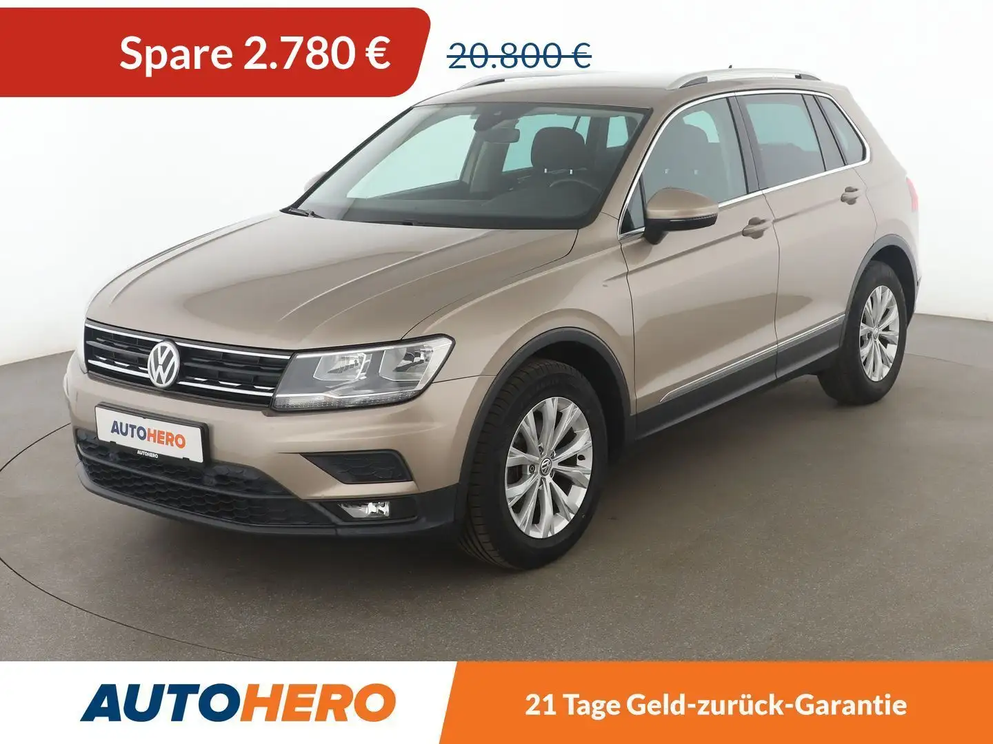Volkswagen Tiguan 1.4 TSI ACT Comfortline BM *NAVI*PDC*AHK* Beige - 1