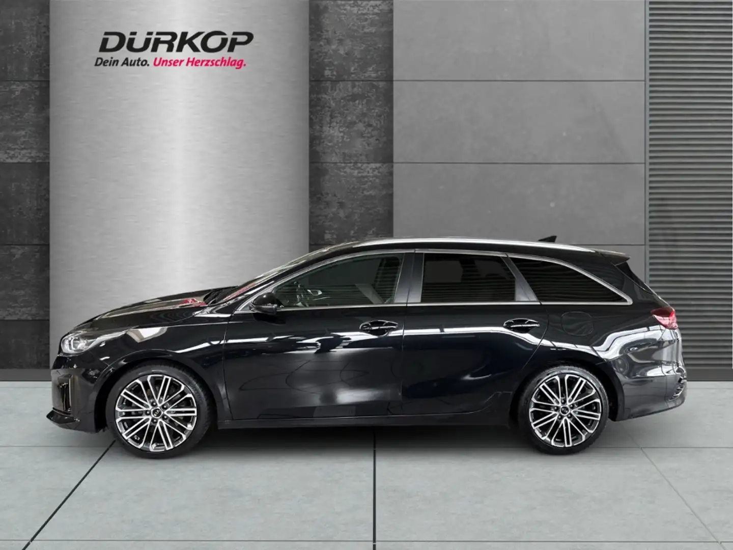 Kia Ceed SW / cee'd SW GT-Line Automatik/Navi/Abstandstempomat/Teil-Leder Negro - 2