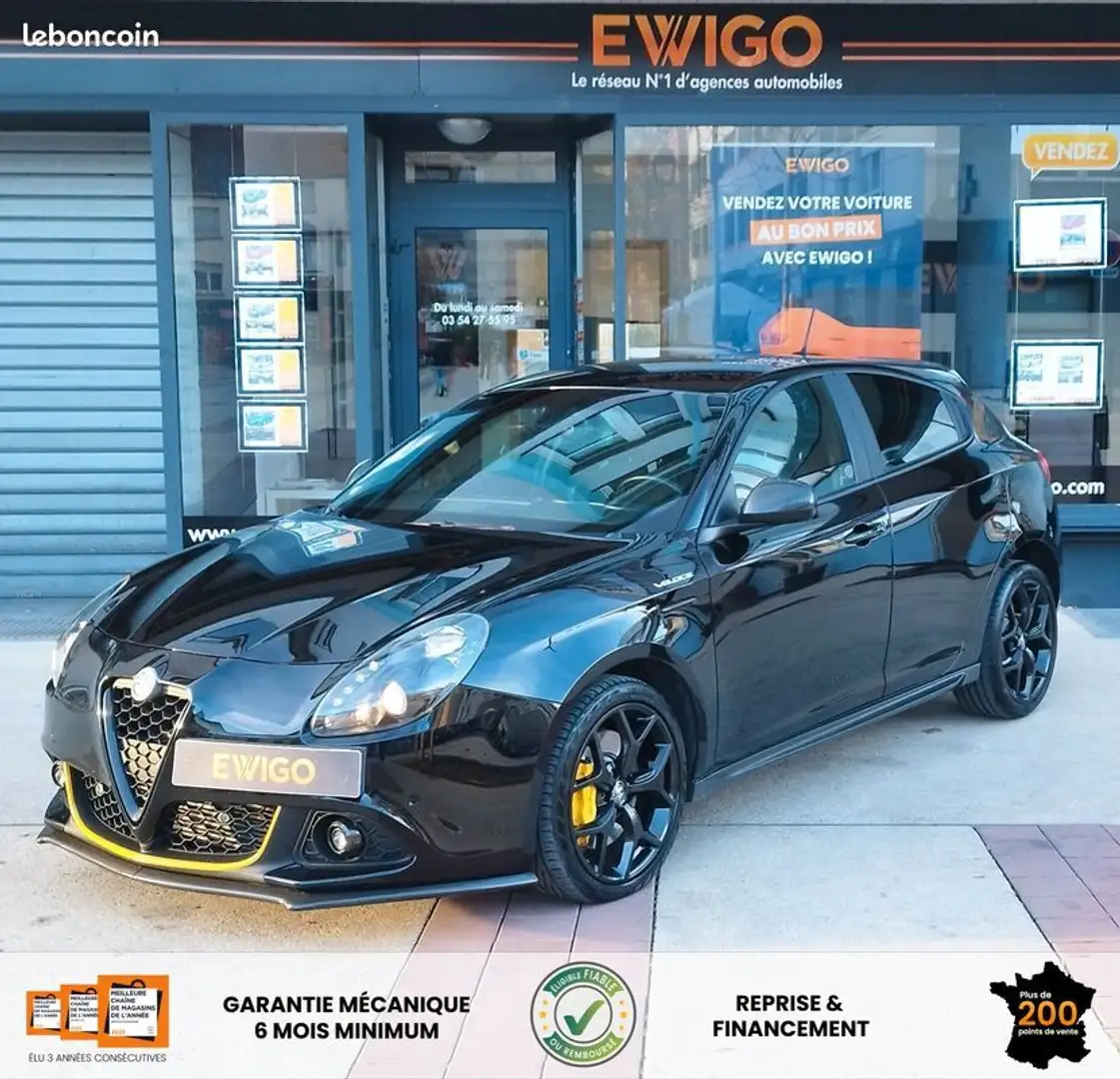 Alfa Romeo Giulietta 2.0 jtdm 170ch veloce speciale tct bva Zwart - 1